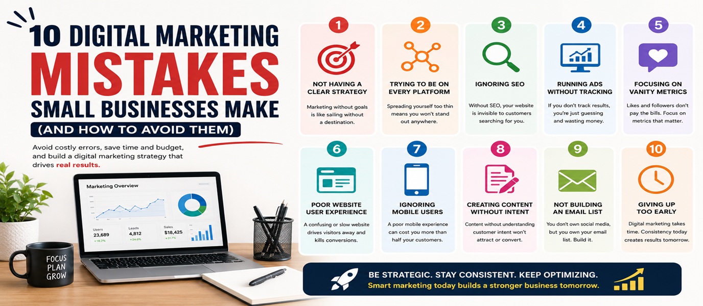 10 common digital marketing mistakes
